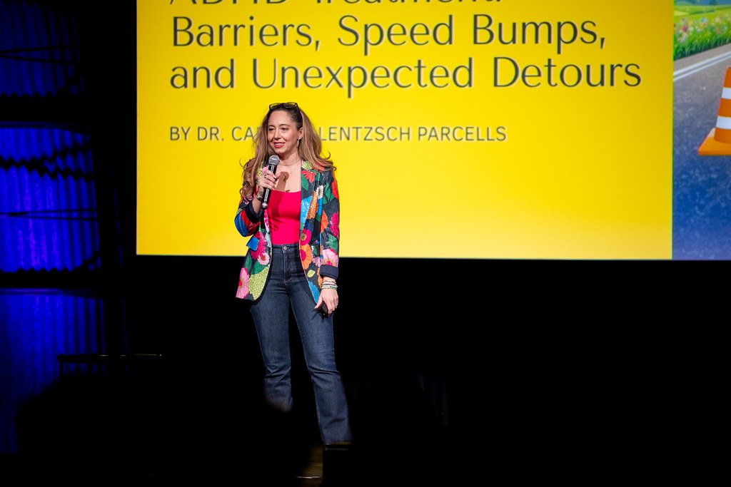 Dr. Carolyn Parcells speaking at NeuroDiversion